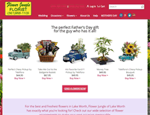 Tablet Screenshot of flowerjungleoflakeworth.com